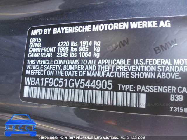 2016 BMW 228 I/SULEV WBA1F9C51GV544905 зображення 8