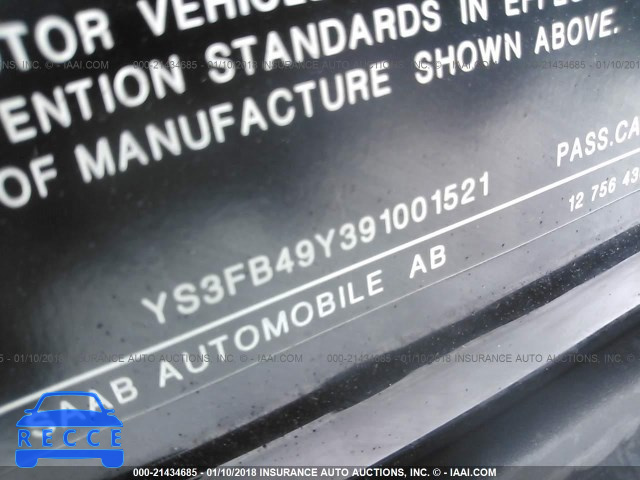 2009 SAAB 9-3 2.0T YS3FB49Y391001521 зображення 8