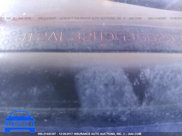 1986 TOYOTA TERCEL DELUXE JT2AL32H9G3662984 image 8