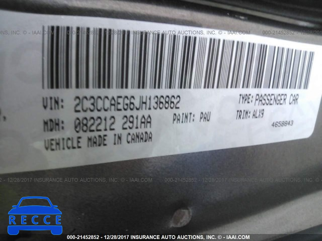 2018 CHRYSLER 300 LIMITED 2C3CCAEG6JH136862 image 8