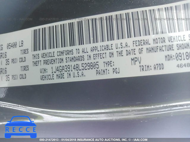 2008 JEEP WRANGLER UNLIMITE X 1J4GA39148L529805 image 8
