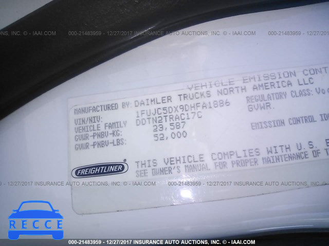 2013 FREIGHTLINER M2 112 MEDIUM DUTY 1FUJC5DX9DHFA1886 image 9