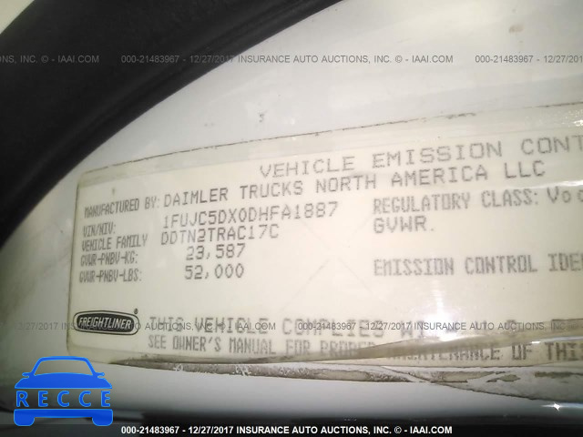 2013 FREIGHTLINER M2 112 MEDIUM DUTY 1FUJC5DX0DHFA1887 image 9