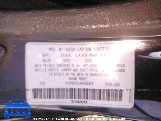 2004 VOLVO V40 1.9T YV1VW275X4F053836 зображення 8
