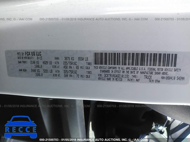 2016 RAM PROMASTER 1500 1500 STANDARD 3C6TRVAG4GE101191 image 8