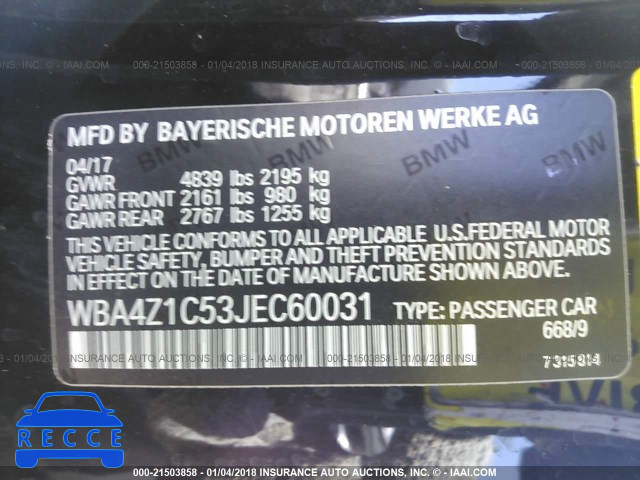 2018 BMW 430I WBA4Z1C53JEC60031 зображення 8