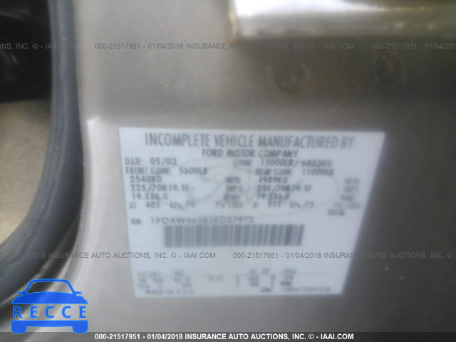 2003 FORD F450 SUPER DUTY 1FDXW46S83ED27973 image 8