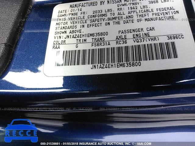 2014 NISSAN 370Z TOURING/NISMO JN1AZ4EH1EM635800 image 8