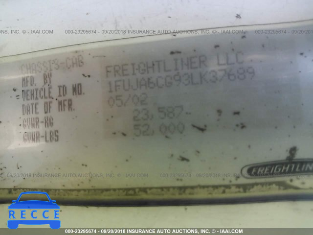 2003 FREIGHTLINER COLUMBIA COLUMBIA 1FUJA6CG93LK37689 image 9