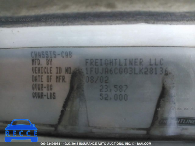 2003 FREIGHTLINER COLUMBIA COLUMBIA 1FUJA6CG03LK28136 image 9