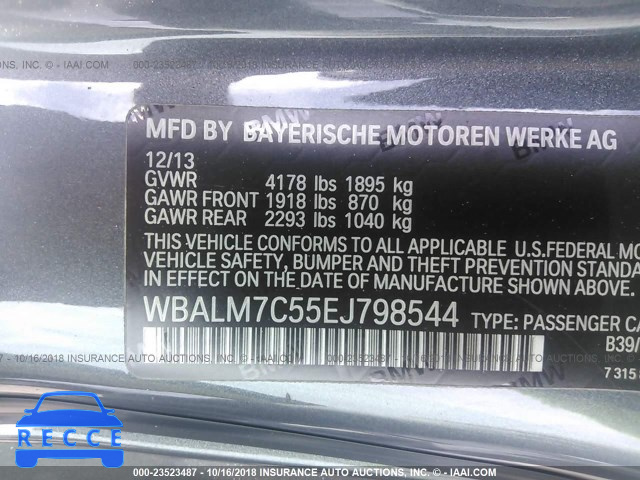 2014 BMW Z4 SDRIVE35I WBALM7C55EJ798544 image 8