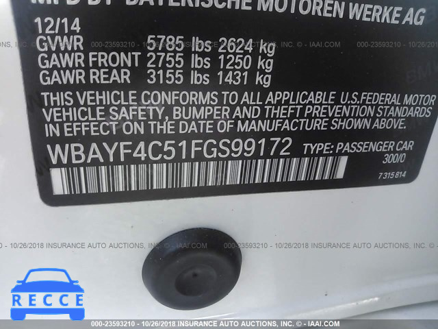 2015 BMW 740 LXI WBAYF4C51FGS99172 зображення 8