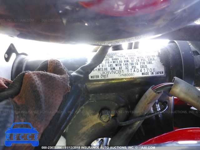 1996 KAWASAKI VN800 B JKBVNCB18TA041706 зображення 9