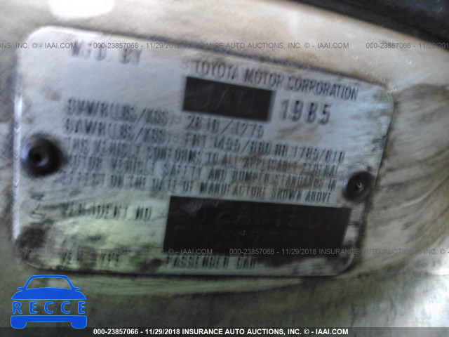 1985 TOYOTA MR2 JT2AW15C7F0017553 image 8