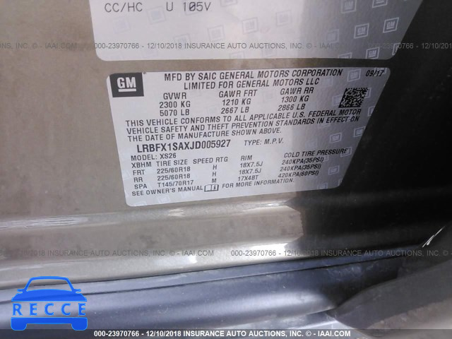 2018 BUICK ENVISION ESSENCE LRBFX1SAXJD005927 image 8
