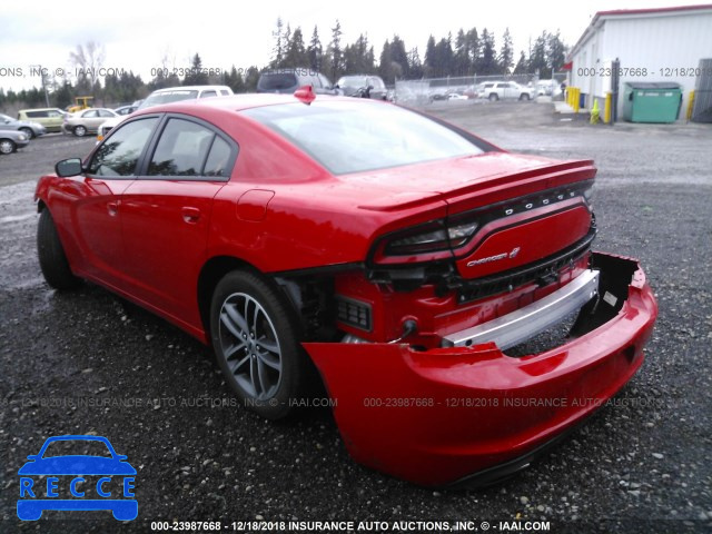 2019 DODGE CHARGER SXT 2C3CDXJG8KH533223 зображення 2