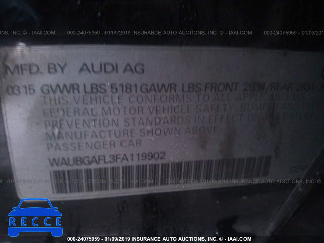 2015 AUDI S4 PREMIUM PLUS WAUBGAFL3FA119902 image 8