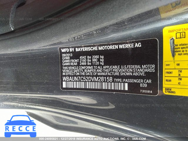 2013 BMW 135 I/IS WBAUN7C52DVM28158 image 8