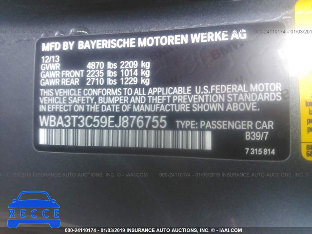 2014 BMW 435 I WBA3T3C59EJ876755 image 8
