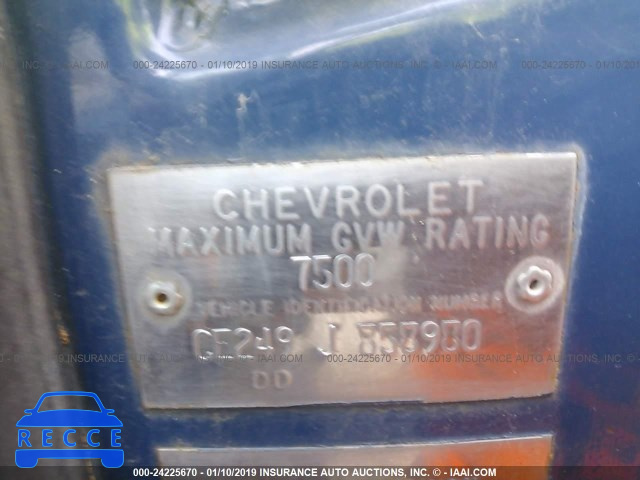 1969 CHEVROLET C20 CE249J858980 image 8