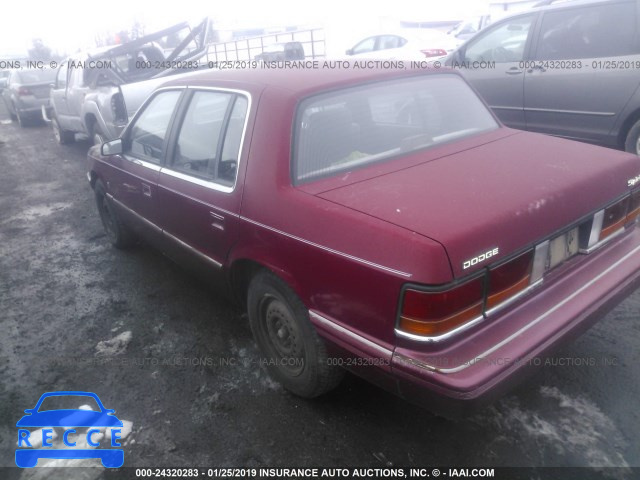 1991 DODGE SPIRIT 1B3XA4639MF584780 image 2