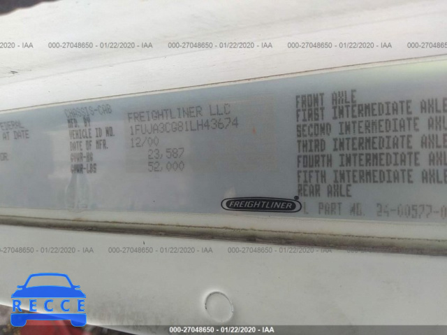 2001 FREIGHTLINER CONVENTIONAL ST120 1FUJA3CG81LH43674 image 8