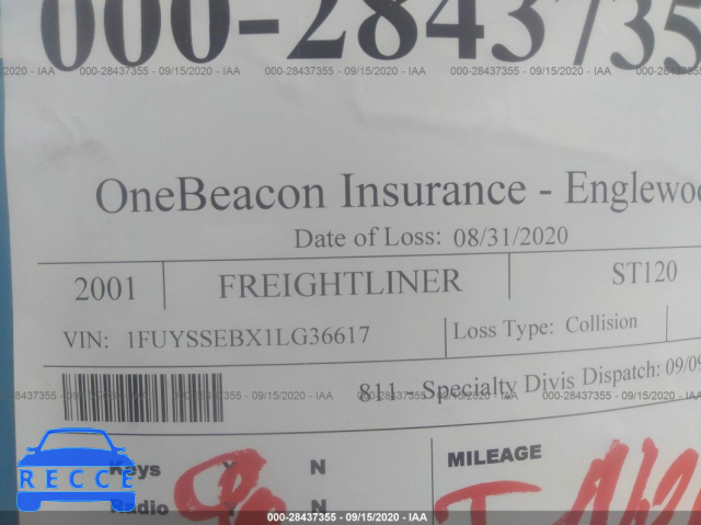 2001 FREIGHTLINER ST120 ST120 1FUYSSEBX1LG36617 image 8