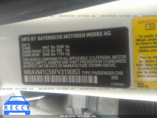 2015 BMW X1 SDRIVE28I WBAVM1C56FV319063 image 8
