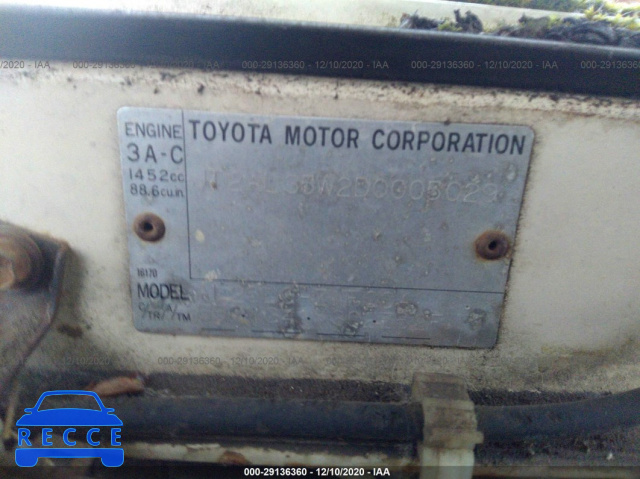 1983 TOYOTA TERCEL SR5 JT2AL35W2D0005029 зображення 8