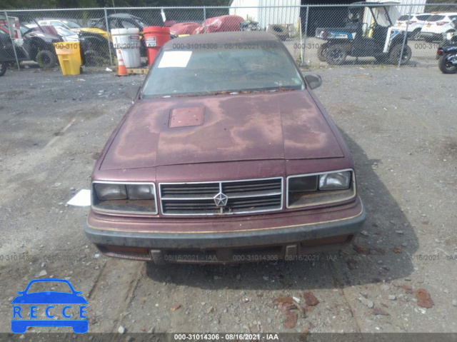 1986 DODGE LANCER ES 1B3BX68E5GN111245 Bild 5