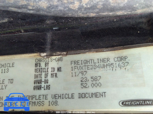 1998 FREIGHTLINER MEDIUM CONVENTIONAL FL112 1FVXTEDB4WH951637 image 8