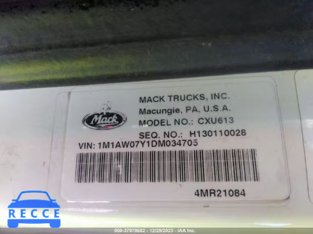 2013 MACK CXU613 CXU600 1M1AW07Y1DM034705 Bild 8