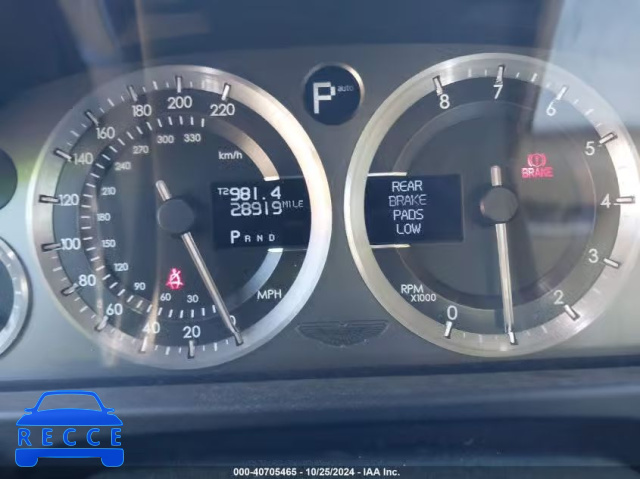 2008 ASTON MARTIN DB9 VOLANTE SCFAD02A28GB10232 image 6