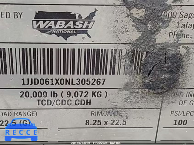 2022 WABASH NATIONAL CORP UNKNOWN 1JJD061X0NL305267 image 8