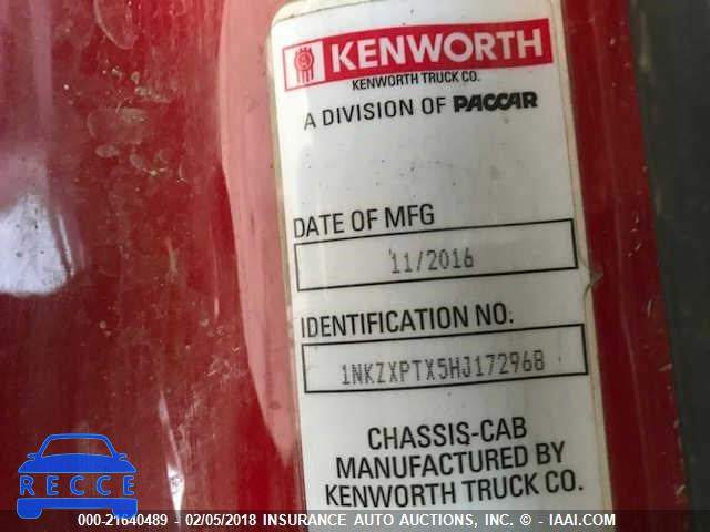 2017 KENWORTH T880 T880 1NKZXPTX5HJ172968 зображення 9