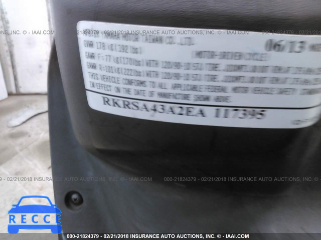 2014 YAMAHA YW50 F RKRSA43A2EA117395 image 9