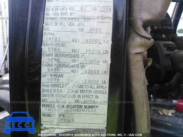 2006 MACK CV713 CV700 1M2AG11C26M040429 зображення 9