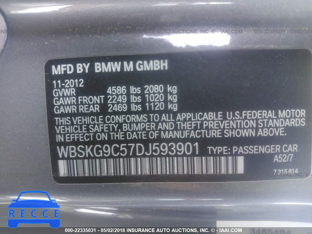 2013 BMW M3 WBSKG9C57DJ593901 image 8