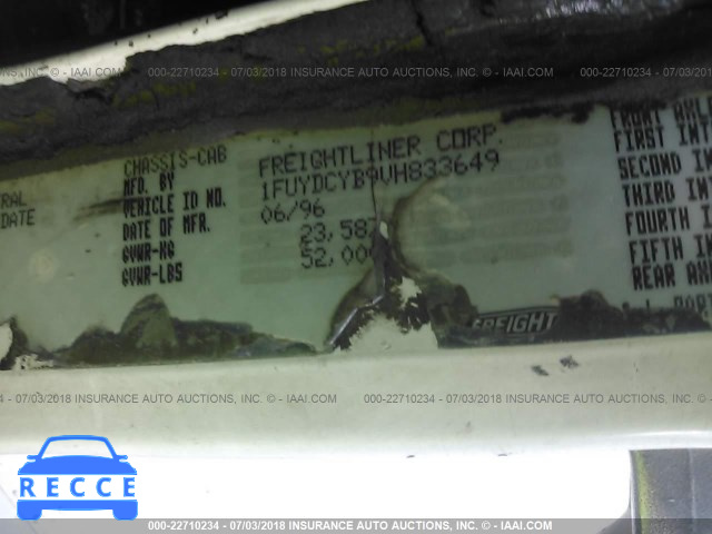 1997 FREIGHTLINER FLD FLD120 1FUYDCYB9VH833649 image 9