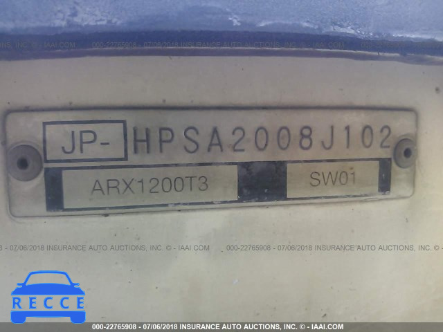 2002 HONDA AQUATRAX JPHPSA2008J102 image 8