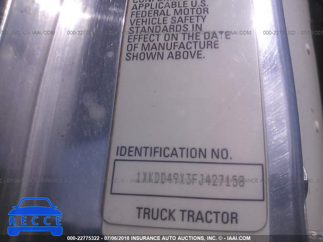 2015 KENWORTH CONSTRUCTIONON T800 1XKDD49X3FJ427158 image 9