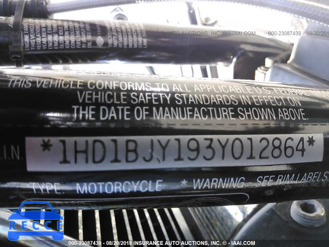 2003 HARLEY-DAVIDSON FLSTC 1HD1BJY193Y012864 image 9