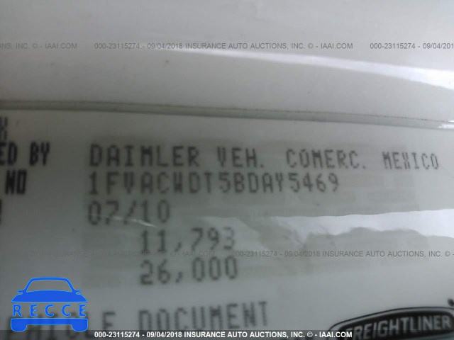 2011 FREIGHTLINER M2 106 MEDIUM DUTY 1FVACWDT5BDAY5469 image 9