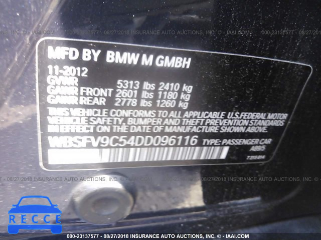 2013 BMW M5 WBSFV9C54DD096116 image 8
