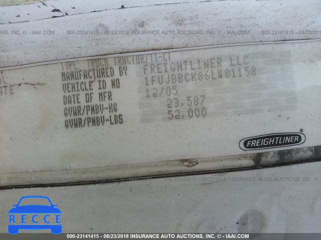 2006 FREIGHTLINER ST120 ST120 1FUJBBCK86LW81158 image 9