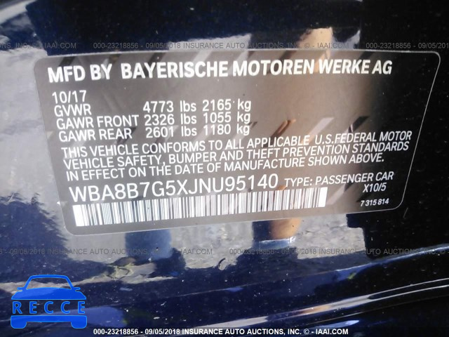 2018 BMW 340 XI WBA8B7G5XJNU95140 image 8