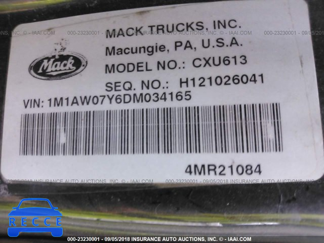 2013 MACK CXU613 CXU600 1M1AW07Y6DM034165 image 9