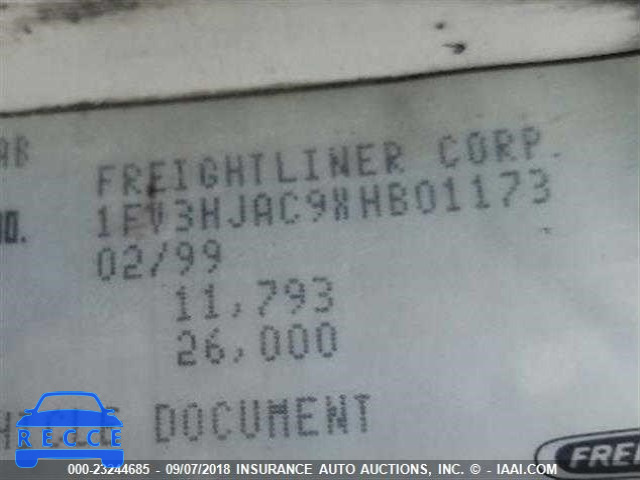 1999 FREIGHTLINER FL70 FL70 1FV3HJAC9XHB01173 image 8