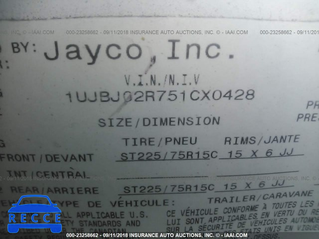 2005 JAYCO EAGLE 1UJBJ02R751CX0428 Bild 8