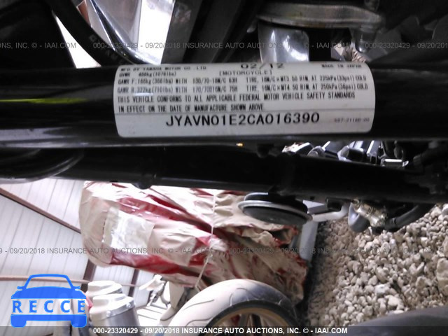 2012 YAMAHA XVS950 A/CT JYAVN01E2CA016390 зображення 9